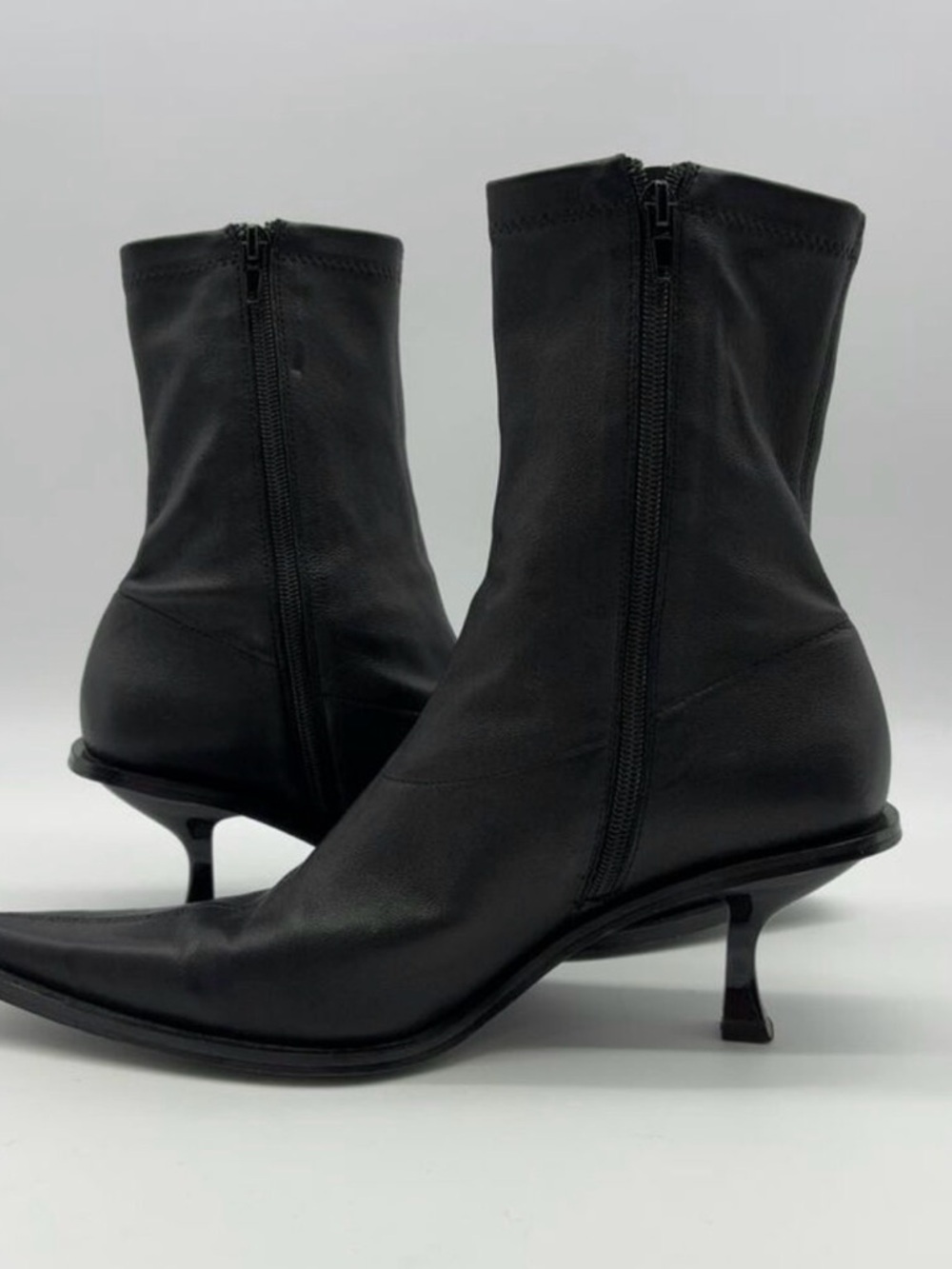 RAYE Thea Booties. Low heel for max comfort